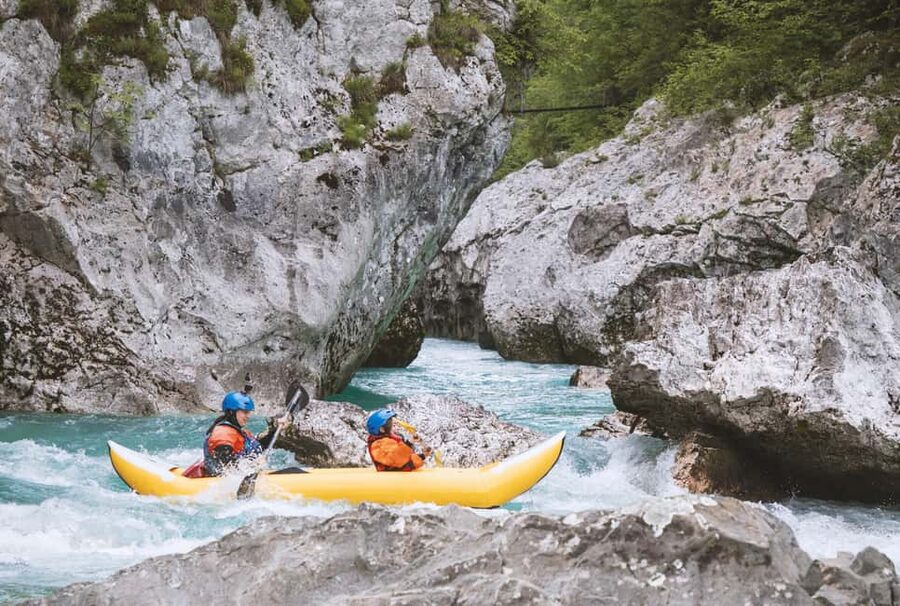 Austria, Salza river "Double Ducky" kayak adventure - Two hours on the water and 7 to 9 kilometers of river
