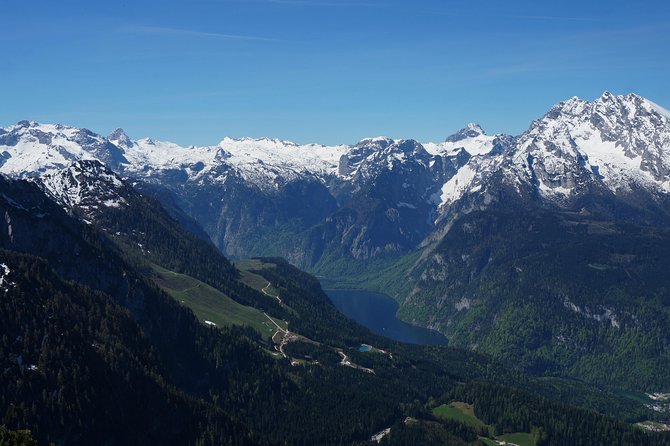 Bavarian Mountains including Berchtesgaden from Salzburg - Obersalzberg and the distant Eagle’s Nest view
