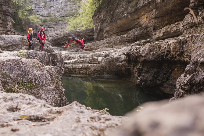 Canyoning Adventure in the Salzkammergut from Salzburg - The equipment is part of the value