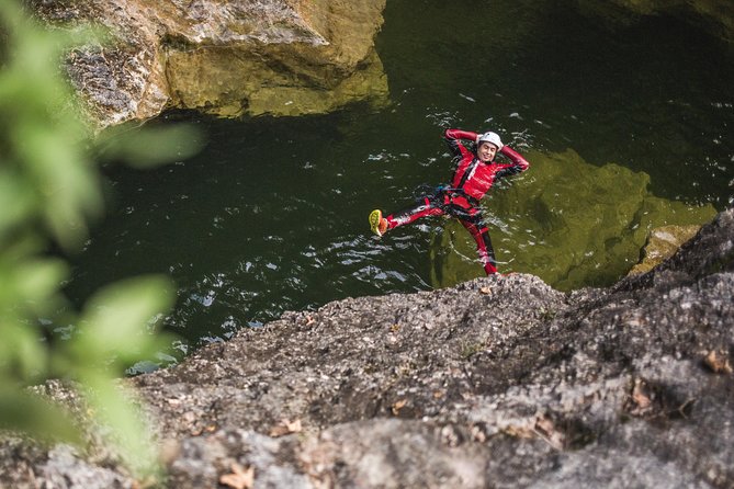 Canyoning Adventure in the Salzkammergut from Salzburg - Entering the canyon: water, rock, and short bursts of courage