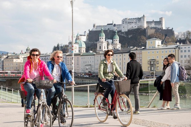 Discover Salzburg by bike: Fun and informative - Mirabell Gardens and the Sound of Music steps