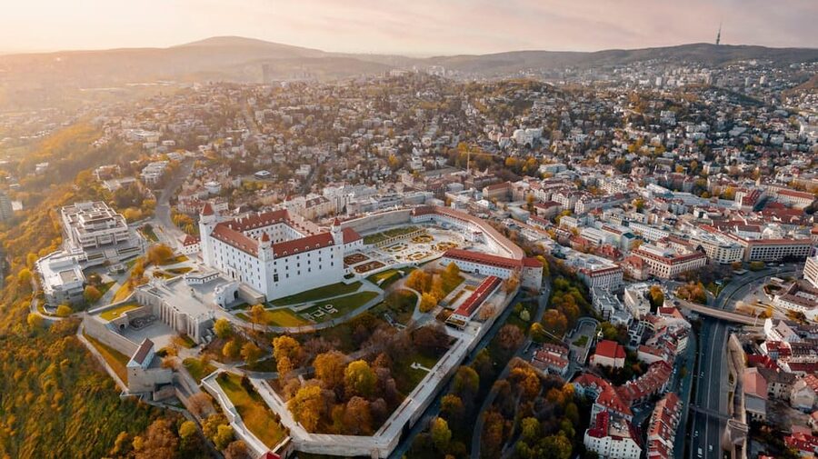 From Vienna: Bratislava with Local Guide, Castle & UFO Views - St. Martin’s Cathedral anchors the longer city visit