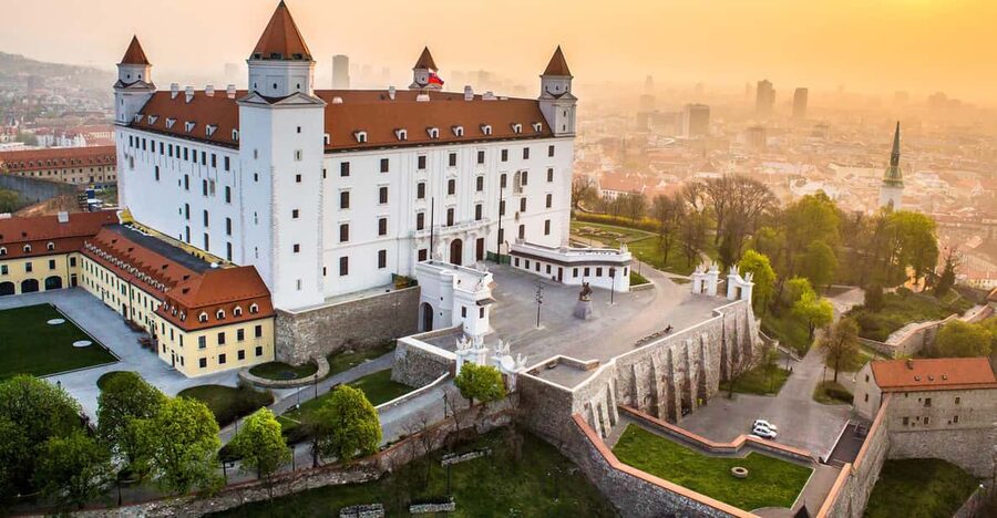 From Vienna: Bratislava with Local Guide, Castle & UFO Views - Bratislava Castle gives you the first big view