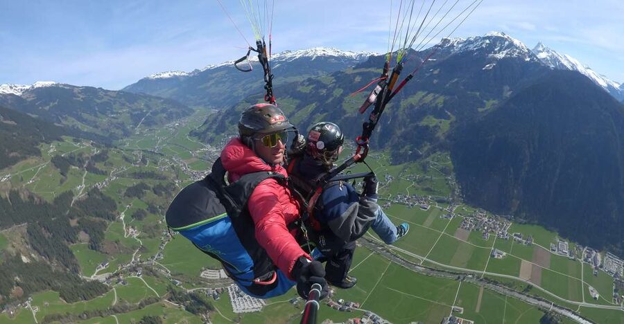 Mayrhofen: Paragliding Adventure With Soaring Views - The first moments in the air