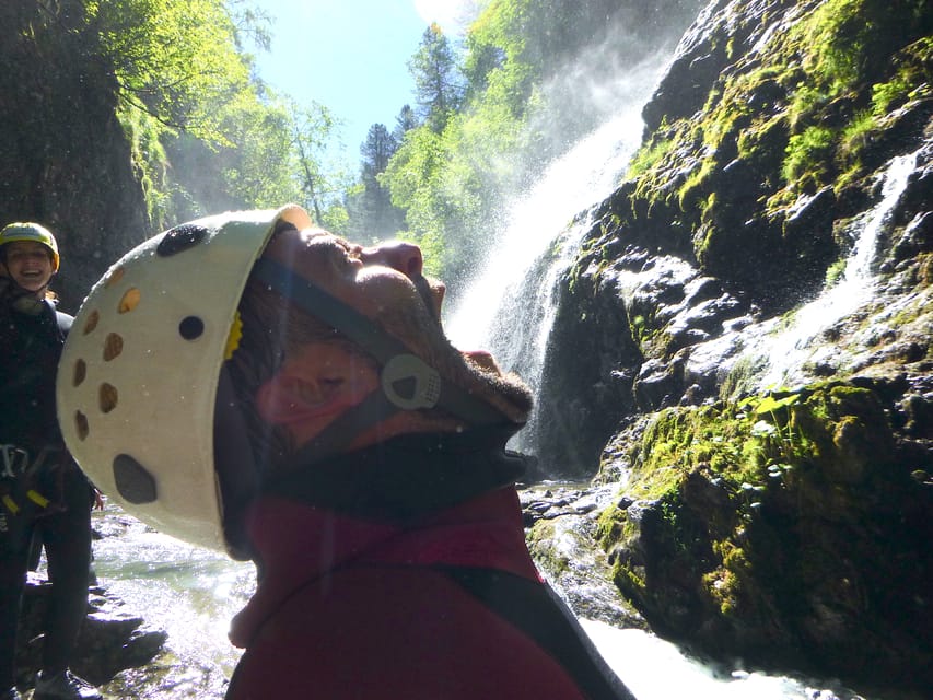 Ötztal: Canyoning at Alpenrosenklamm for Beginners - The final 10-meter abseil and the return