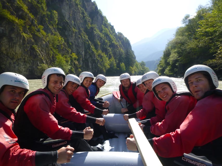 Ötztal: Imster Gorge Rafting Tour with Lunch - A riverside lunch with Tiroler Kasspatzln