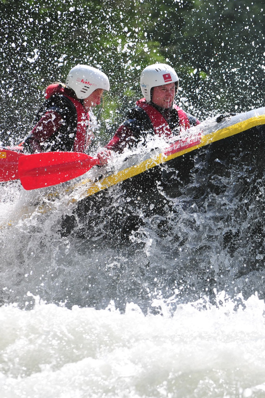 Ötztal: Rafting at Imster Canyon for Beginners - The finish: a drink, changing rooms, and a warm shower