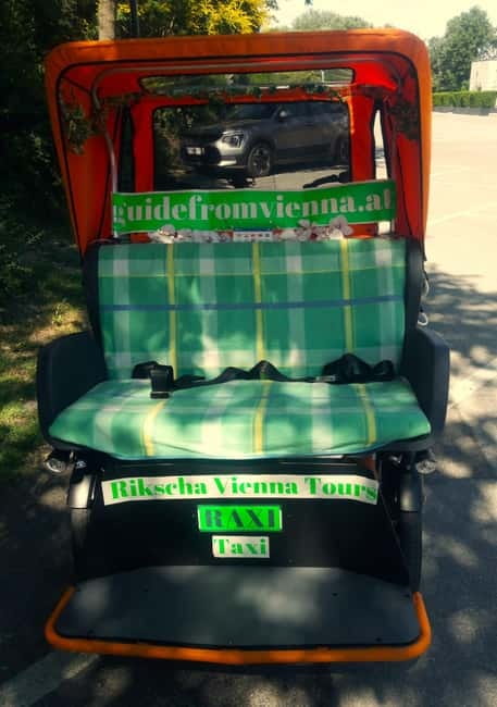 RAXI (Electric Rickshaw) Vienna Tours with two options - Five possible destinations and how to use them