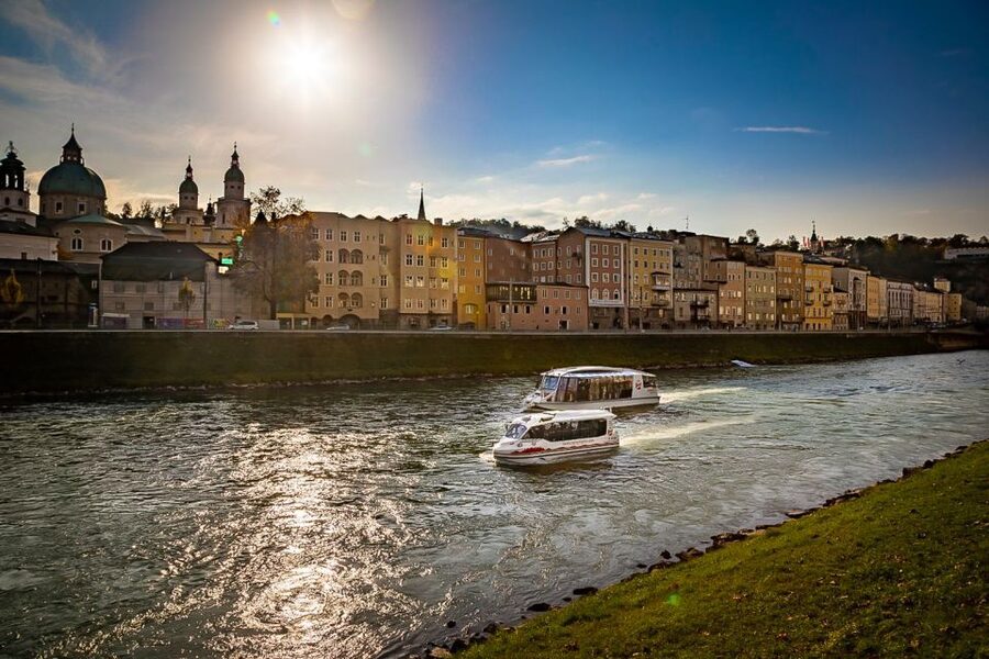 Salzburg: Boat Ride on the Salzach River - Salzburg from the Salzach River