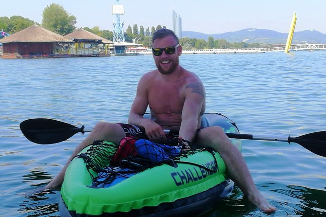 Small-Group Guided Kayak Tour of Vienna - Vienna’s modern skyline from the water