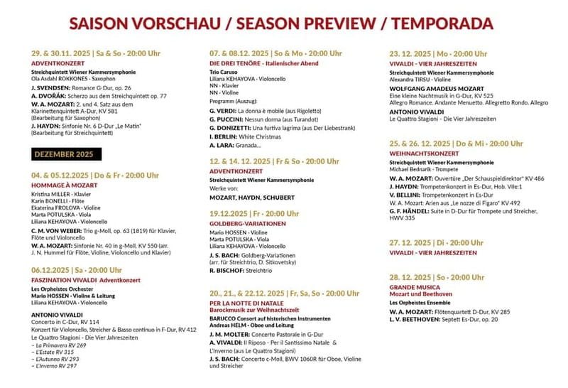 Vienna: Classical Concerts in the Minorite Church Ticket - Booking advice for the best date