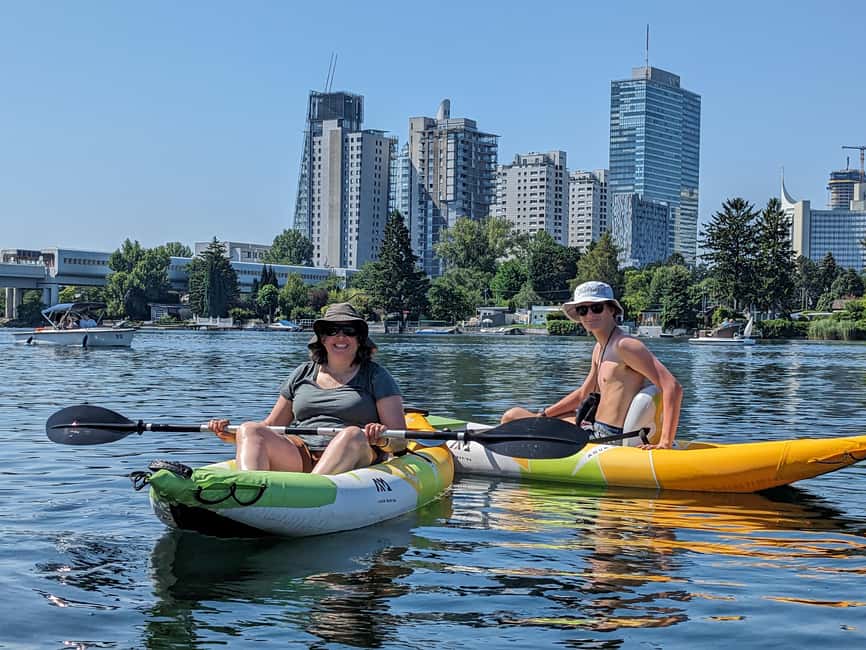 Vienna: Guided Kayaking Tour - Getting comfortable in single and double kayaks