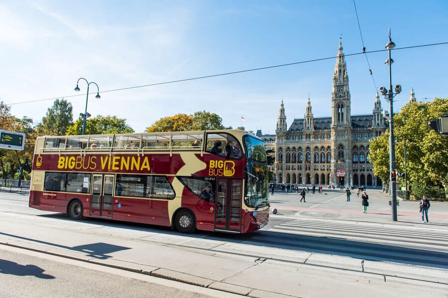 Vienna: Hop-on Hop-off, Ferris Wheel, and River Cruise - The audio guide helps when traffic slows the bus