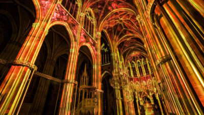Light of Creation Votive Church Immersive Light Show