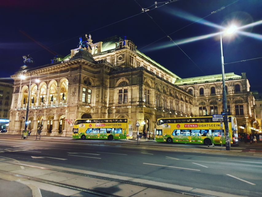 Vienna: Panoramic Night Tour by Bus - Vienna State Opera and the grand Ringstrasse