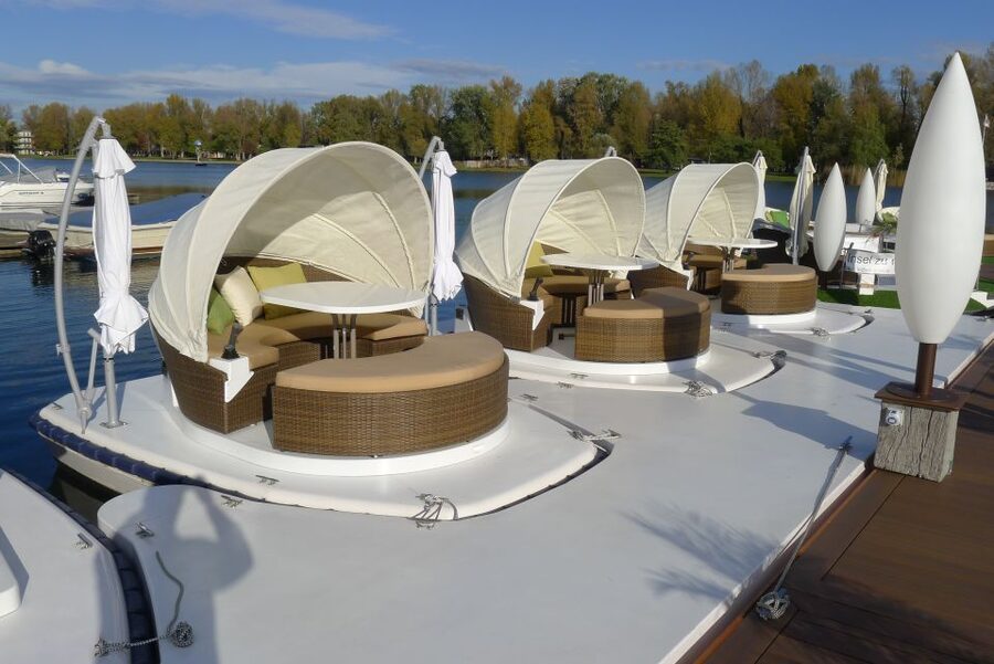 Vienna: Private Floating Island E-Boat Rental on Danube - A Private Island on Vienna’s Old Danube
