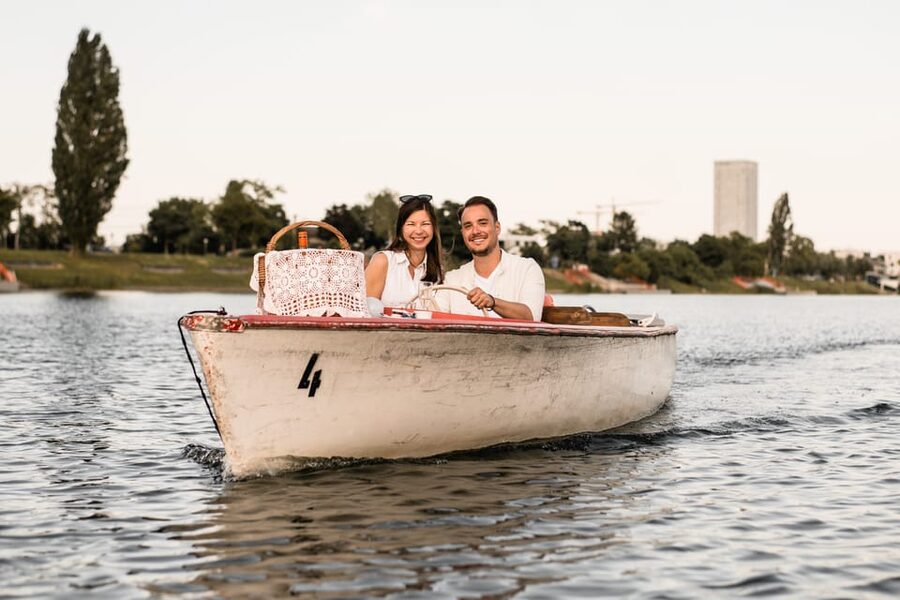 Vienna: Retro Boat Tour on the Danube River with Picnic - Price, group size, and what you receive