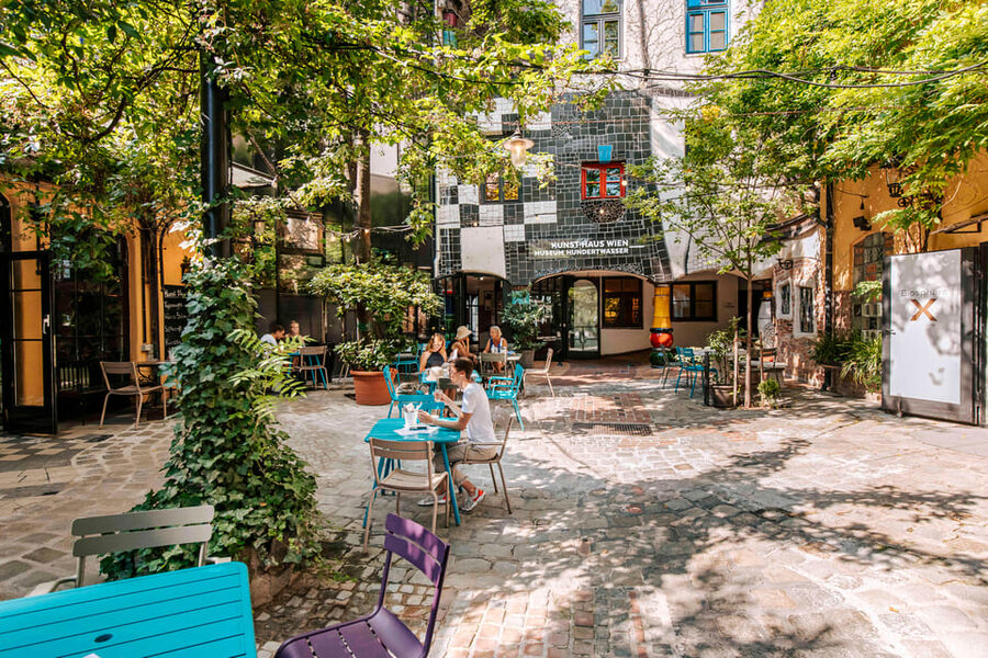 Vienna: Tickets for Kunst Haus Wien: Museum Hundertwasser - Café Friedlich and the green courtyard