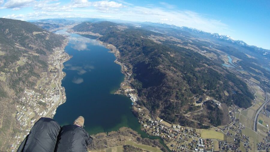 Villach/Ossiachersee: Paragliding "Panorama" Tandemflug - The 20 to 30 Minute Panorama Flight