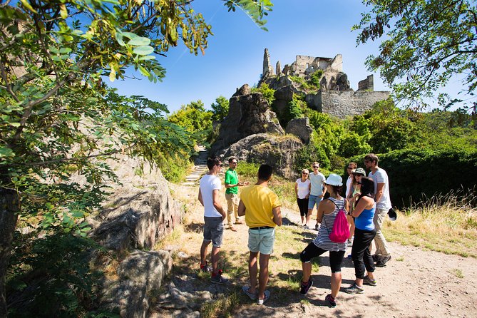 Wachau Valley Wine Tasting Bike Tour from Vienna - Dürnstein Abbey and the blue church tower
